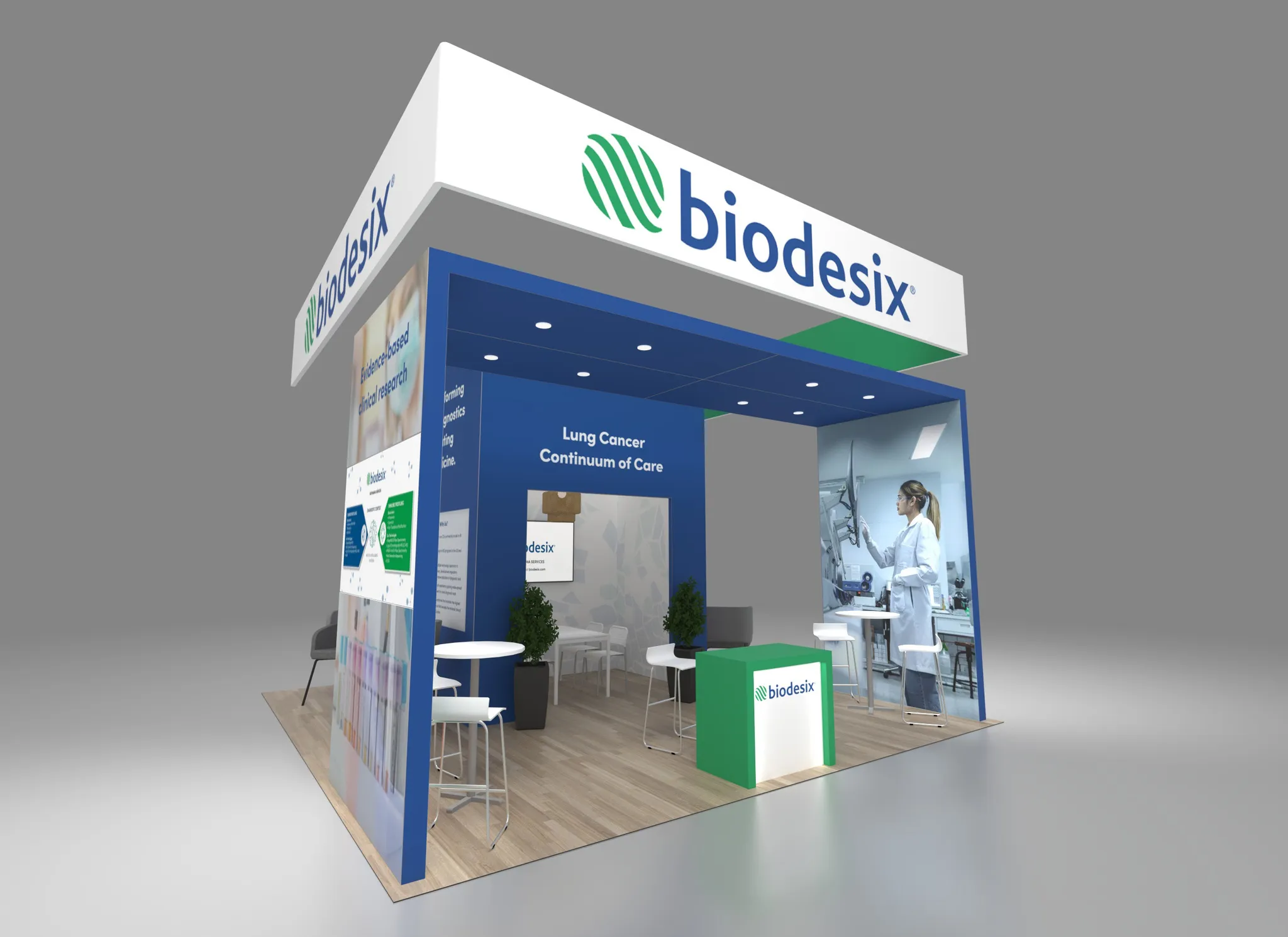 20x20 Island booth design by Condit Exhibits